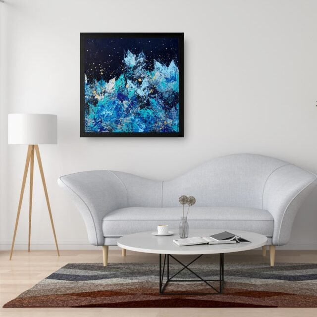 During a night stroll in the mountains, I looked up. What I saw was the beauty of the forest. A cloudless sky behind the pine trees. Dark, but magical! 

‘Into the stars’ / Original art piece 
Part of the ANGEL-collection 
Acrylic & silver paint on canvas 
50 x 50 cm / 19.7 x 19.7 inch
Available (link in bio)

#jimandangel #jimandangelart #artgallery #artcollector #artcurator #artfair #mountains #silver #artbasel #aafams #affordableartfair #stars #interiordesign #silver #abstractexpressionism #dutchart #femaleartist #womanartist #femaleentrepreneur #abstractart #contemporaryart