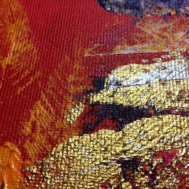 Golden details of our original artwork.