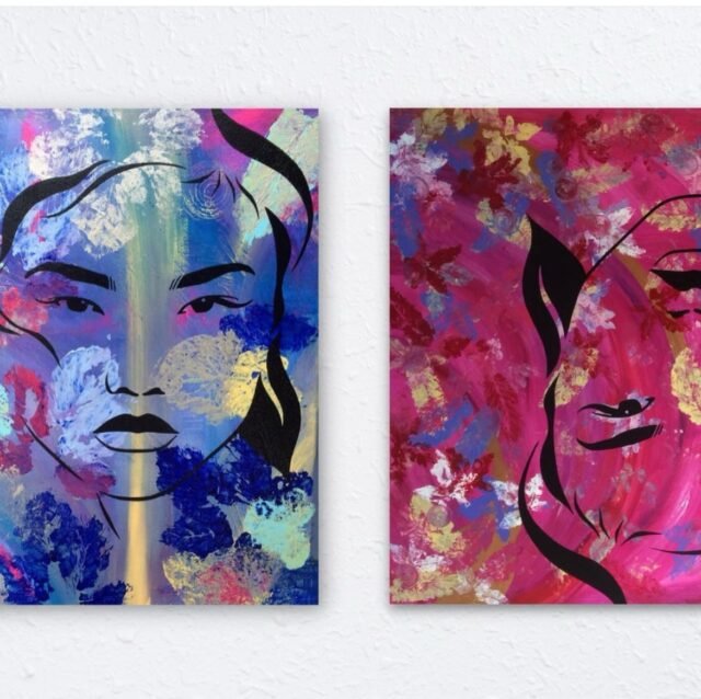 There’s nothing better than combining two individually mesmerizing paintings and creating an even better combination of colors, lines, and shapes!
 
Left: ‘Moonlight’ / Original art piece 
Combined work of Dutch artists Jim & Angel 
Acrylic & silver paint on canvas 
Available (click on link in bio)

Right: ‘Whirlwind ‘ / Original art piece 
Combined work of Dutch artists Jim & Angel
Acrylic & gold paint on canvas 
SOLD
 
#jimandangel #contemporaryart #artcanvas #artcollection #artwork